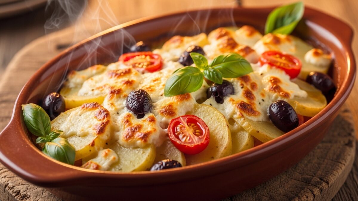 Kartoffel-Feta-Auflauf mediterran