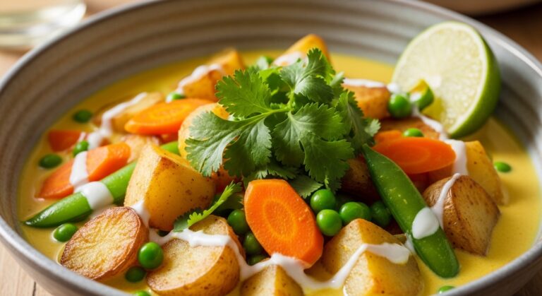 Kartoffel-Gemüse-Curry mit Kokosmilch