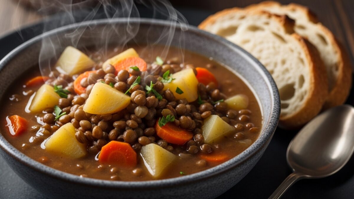 Kartoffel-Linsen-Eintopf herzhaft