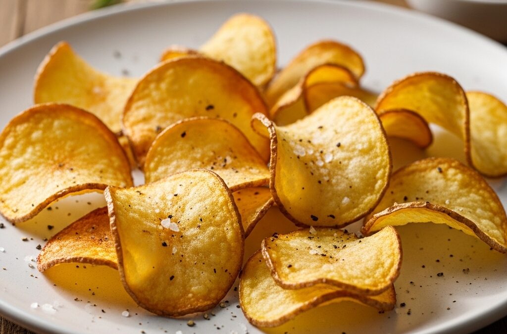 Kartoffelchips selber machen im Ofen