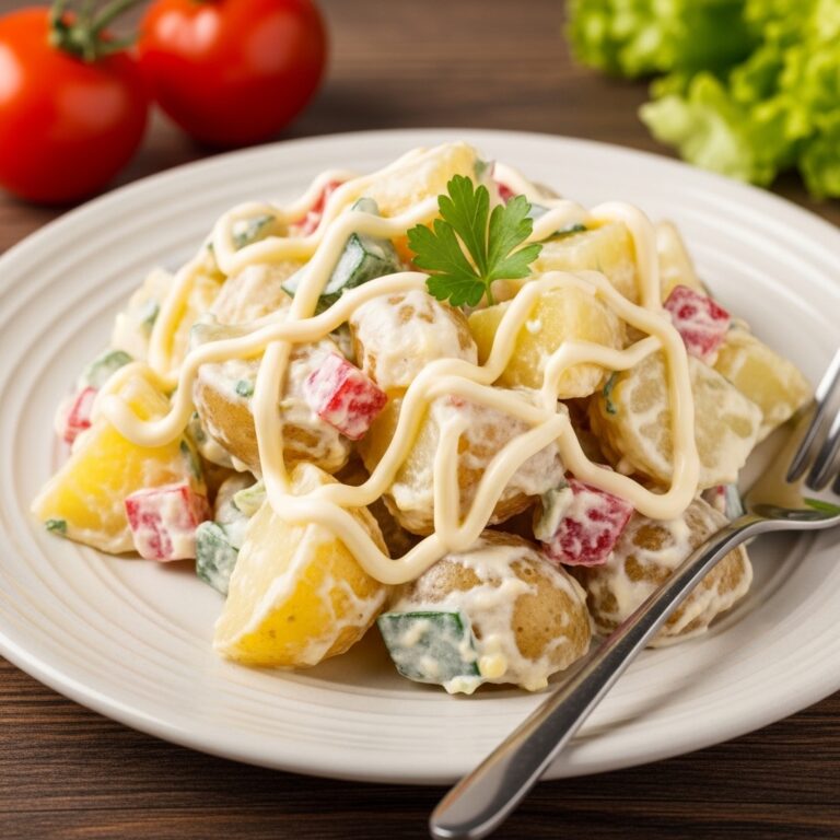 Kartoffelsalat mit Mayonnaise klassisch
